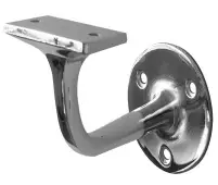 JV95BPC Frelan Hardware Jedo Handrail Bracket 75mm Polished Chrome