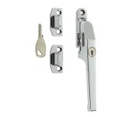 JW78LPC Frelan Hardware Jedo Modern Lockable Casement Fastener 124mm Polished Chrome