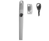 JW78LWH Frelan Hardware Jedo Modern Lockable Casement Fastener 124mm White
