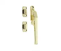 JW78PB Frelan Hardware Jedo Modern Non Lockable Casement Fastener 124mm Polished Brass