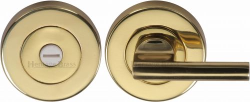 Click Here To Enlarge This Photo Of V4044-PB Heritage Brass Thumbturn & Emergency Release Polished Brass Finish