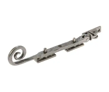 Click Here To Enlarge This Photo Of VF20A Frelan Hardware Valley Forge Pewter Curly Tail Casement Stay 203mm