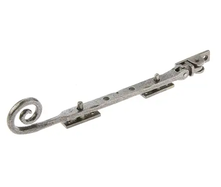 Click Here To Enlarge This Photo Of VF20B Frelan Hardware Valley Forge Pewter Curly Tail Casement Stay 245mm