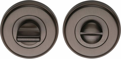 Click Here To Enlarge This Photo Of V4045-MB Heritage Brass Thumbturn & Emergency Release Matt Bronze Finish