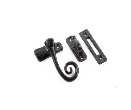 Click Here To Enlarge This Photo Of VFB19RT Frelan Hardware Valley Forge Range Black Curly Tail Casement Fastener
