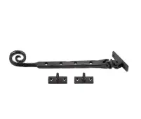VFB20B Frelan Hardware Valley Forge Black Curly Tail Casement Stay 245mm