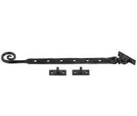 VFB20C Frelan Hardware Valley Forge Black Curly Tail Casement Stay 305mm