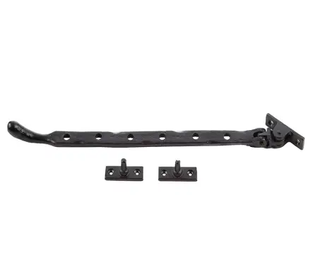 Click Here To Enlarge This Photo Of VFB33C Frelan Hardware Valley Forge Black Bulb End Casement Stay 315mm
