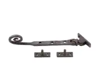 VFX20A Frelan Hardware Valley Forge Beeswax Curly Tail Casement Stay 203mm