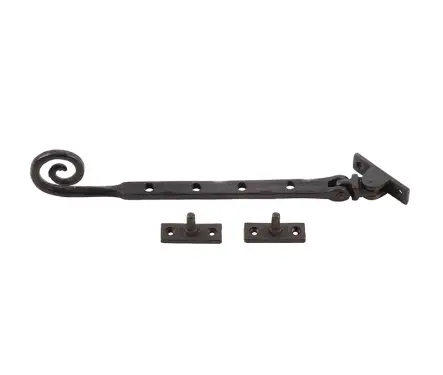 Click Here To Enlarge This Photo Of VFX20B Frelan Hardware Valley Forge Beeswax Curly Tail Casement Stay 245mm