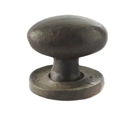 Click Here To Enlarge This Photo Of VFX45 Frelan Hardware Valley Forge Beeswax Oval Cupboard Knob 27x36mm