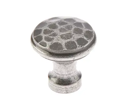 Click Here To Enlarge This Photo Of VFX86 Frelan Hardware Valley Forge Beeswax Hammered Cupboard Knob 30mm