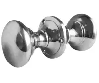 JV177PC Frelan Hardware Jedo Contract Rim Door Knobs Polished Chrome