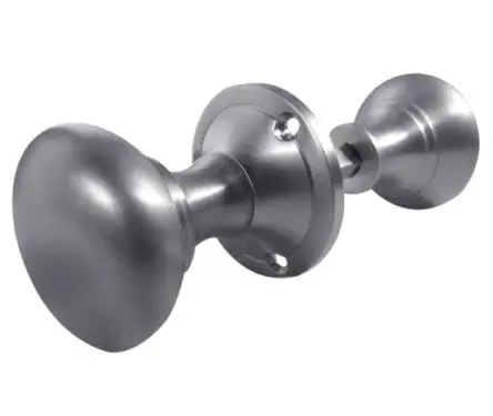Click Here To Enlarge This Photo Of JV177SC Frelan Hardware Jedo Contract Rim Door Knobs Satin Chrome