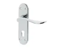 JV190PC Frelan Hardware Jedo Henley Suite Door Handles on Lockplate Polished Chrome
