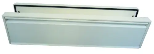 Click Here To Enlarge This Photo Of JW80WH Frelan Hardware White Telescopic Letter Plate 270mm x 71mm