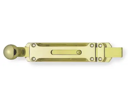 Click Here To Enlarge This Photo Of JV1005PB-300 Frelan Hardware Jedo Architectural Door Bolt 300mm x 35mm Polished Brass
