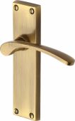 V4113-AT Heritage Brass Door Handle Lever Latch Sophia Design Antique Brass Finish