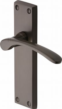 Click Here To Enlarge This Photo Of V4113-MB Heritage Brass Door Handle Lever Latch Sophia Design Matt Bronze Finish