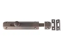 JV168DB Frelan Hardware Jedo Architectural Slide Door Bolt 150mm x 35mm Dark Bronze