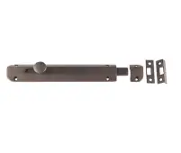JV169DB Frelan Hardware Jedo Architectural Slide Door Bolt 200mm x 35mm Dark Bronze