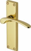 V4113-PB Heritage Brass Door Handle Lever Latch Sophia Design Polished Brass Finish
