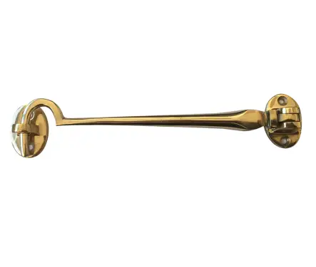 Click Here To Enlarge This Photo Of JV110BPB Frelan Hardware Jedo Brass Cabin Hook 102mm Polished Brass