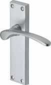 V4113-SC Heritage Brass Door Handle Lever Latch Sophia Design Satin Chrome Finish
