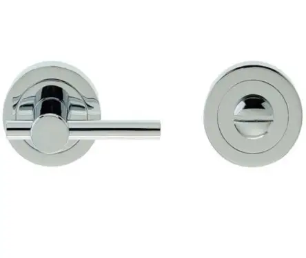 Click Here To Enlarge This Photo Of JV2889PC Frelan Hardware Jedo Designer Easy Turn & Release 50mm Round Rose no Indicator Polished Chrome