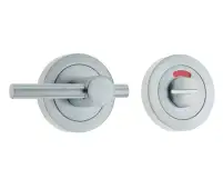 JV2888SC Frelan Hardware Jedo Designer Easy Turn & Release 50mm Round Rose with Indicator Satin Chrome