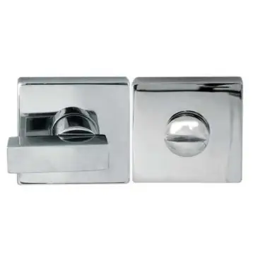 Click Here To Enlarge This Photo Of JV4266PC Frelan Hardware Jedo Designer Easy Turn & Release 50mm Square Rose no Indicator Polished Chrome