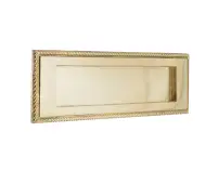 JG7SPB Frelan Hardware Jedo Georgian Letter Plate 250mm x 76mm (225mm centres) Polished Brass