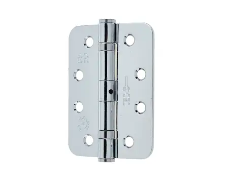 Click Here To Enlarge This Photo Of J8500RPC Frelan Hardware Jedo Grade 11 (Mild Steel) Radius Ball Bearing Hinges 102mm x 76mm Polished Chrome