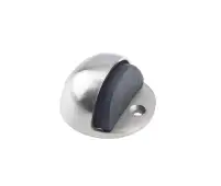 JV86SN Frelan Hardware Jedo Oval Floor Mounted Door Stop (No Rose)  46x26mm Satin Nickel