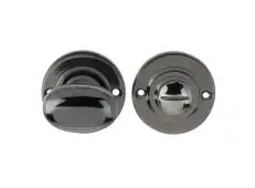 JV2680PBN Frelan Hardware Jedo Oval Ringed Turn & Release 40mm Polished Black Nickel