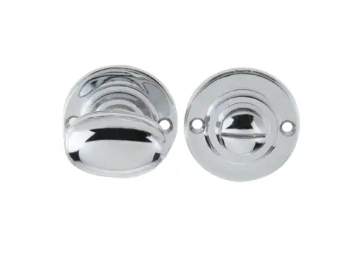 Click Here To Enlarge This Photo Of JV2680PC Frelan Hardware Jedo Oval Ringed Turn & Release 40mm Polished Chrome