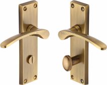 V4142-AT Heritage Brass Door Handle For Bathroom Sophia Design Antique Brass Finish