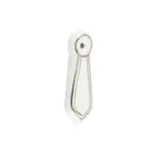 JC33 Frelan Hardware Jedo Porcelain Covered Escutcheon White Silverline