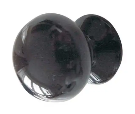 Click Here To Enlarge This Photo Of JC64 Frelan Hardware Jedo Porcelain Cupboard Knob 38mm Black
