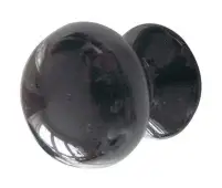 JC64 Frelan Hardware Jedo Porcelain Cupboard Knob 38mm Black