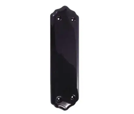 Click Here To Enlarge This Photo Of JC61 Frelan Hardware Jedo Porcelain Finger Plate 280mm Black