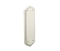 JC21 Frelan Hardware Jedo Porcelain Finger Plate 280mm Goldline White