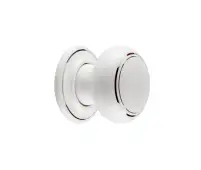 JC23 Frelan Hardware Jedo Porcelain Mortice Door Knobs White Silverline
