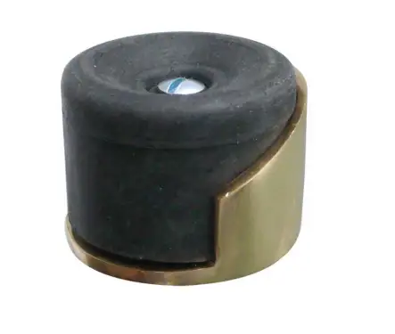 Click Here To Enlarge This Photo Of JV9529PB Frelan Hardware Jedo Shielded Floor Mounted Door Stop (No Rose)  40x30mm Polished Brass