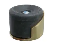 JV9529PB Frelan Hardware Jedo Shielded Floor Mounted Door Stop (No Rose)  40x30mm Polished Brass