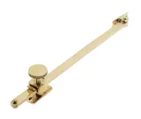 JV150PB Frelan Hardware Jedo Sliding Screw Down Casement Stay 250mm Polished Brass
