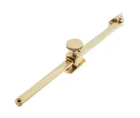 JV151PB Frelan Hardware Jedo Sliding Screw Down Casement Stay 305mm Polished Brass
