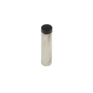 Click Here To Enlarge This Photo Of BUR968PN Frelan Hardware Burlington Knurled Wall Mounted Door Stop (No Rose) No Rose Polished Nickel