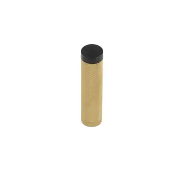 Click Here To Enlarge This Photo Of BUR968SB Frelan Hardware Burlington Knurled Wall Mounted Door Stop (No Rose) No Rose Satin Brass
