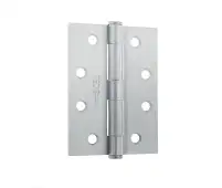 J451BT-SC Frelan Hardware Jedo Grade 7 Steel Heavy Duty Button Tip Hinges 102mm x 76mm x 2.5mm Satin Chrome